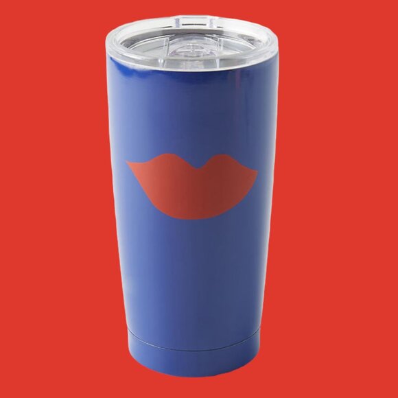 Clare V Anthropologie Francophile LIPS Cup Mug Thermal KISS - Picture 1 of 5